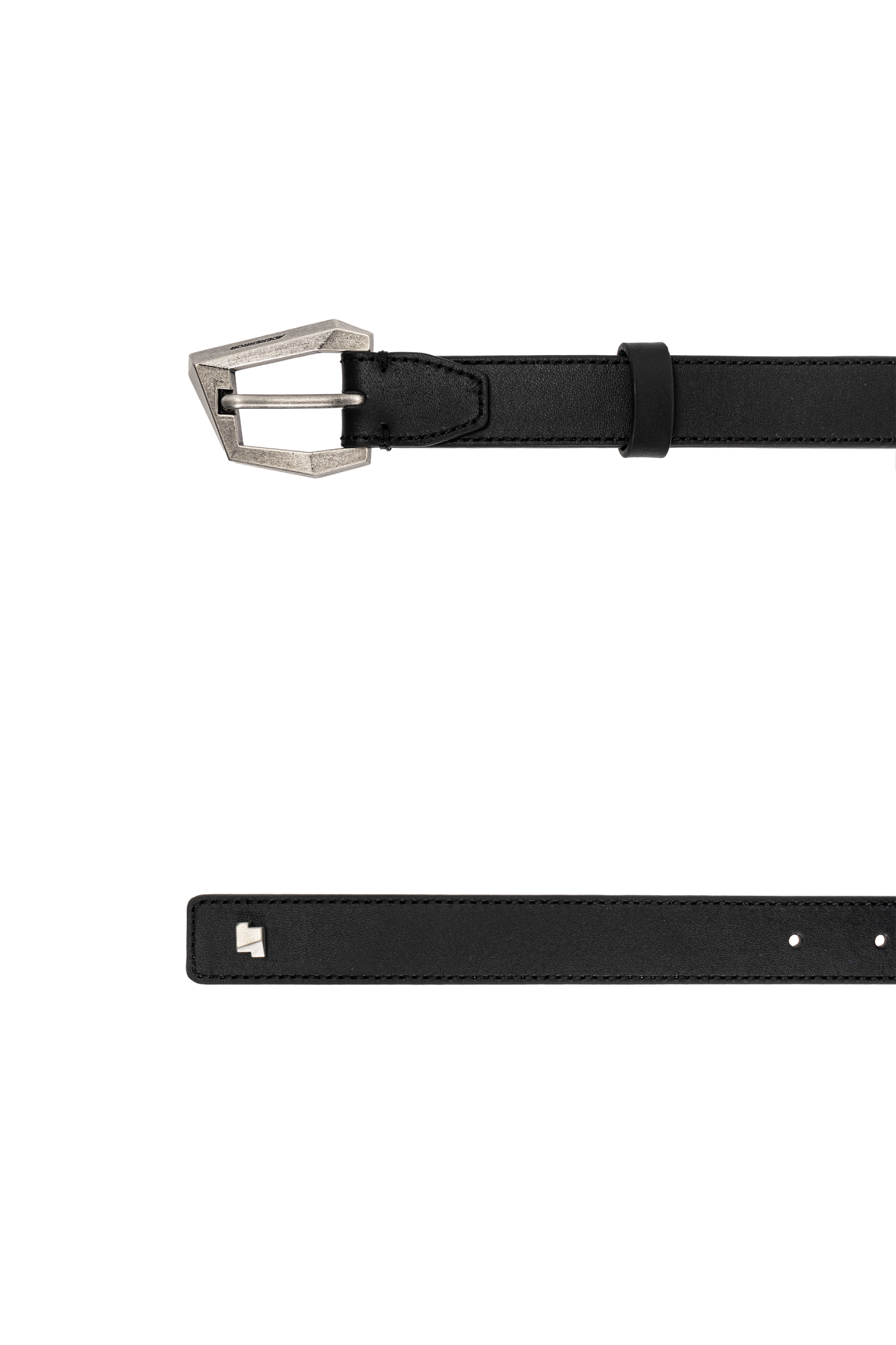 Black Leather belt Ader Error - SchaferandweinerShops Germany